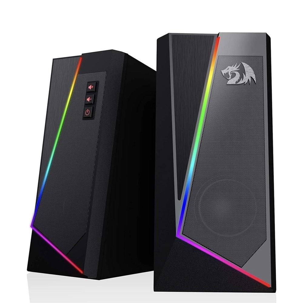 Redragon GS520 RGB Desktop Speakers, 2.0 Channel PC Computer Stereo Speaker
